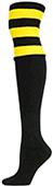 Nouvella Womens Three Stripe Rib Over Knee Socks