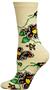 Nouvella Womens All Over Floral Crew Socks