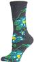 Nouvella Womens All Over Floral Crew Socks