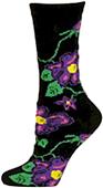 Nouvella Womens All Over Floral Crew Socks