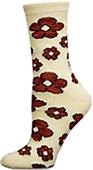 Nouvella Womens Flower Power Space Dyed Crew Socks Nouvella Womens Flower Power Space Dyed Crew Socks