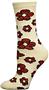 Nouvella Womens Flower Power Space Dyed Crew Socks