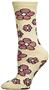 Nouvella Womens Flower Power Space Dyed Crew Socks