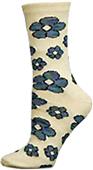 Nouvella Womens Flower Power Space Dyed Crew Socks Nouvella Womens Flower Power Space Dyed Crew Socks
