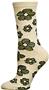 Nouvella Womens Flower Power Space Dyed Crew Socks