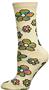 Nouvella Womens Flower Power Space Dyed Crew Socks