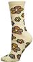 Nouvella Womens Flower Power Space Dyed Crew Socks