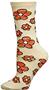 Nouvella Womens Flower Power Space Dyed Crew Socks