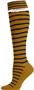 Nouvella Womens Stripe Lace Turned Cuff Knee Socks