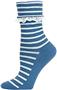 Nouvella Women Lace Trimmed Turned Cuff Crew Socks