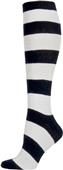 Nouvella Womens Cotton Rugby Stripe Knee Hi Socks Nouvella Womens Cotton Rugby Stripe Knee Hi Socks