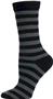 Nouvella Womens Two Color Striped Crew Socks