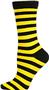 Nouvella Womens Two Color Striped Crew Socks