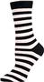 Nouvella Womens Two Color Striped Crew Socks