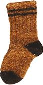 Nouvella Striped Boucle Baby Booties Nouvella Striped Boucle Baby Booties