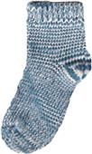 Nouvella Space Dyed Jersey Baby Booties Nouvella Space Dyed Jersey Baby Booties