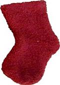 Nouvella Solid Cotton Fleece Baby Booties Nouvella Solid Cotton Fleece Baby Booties