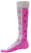 Red Lion Sisters Breast Cancer Ribbon Socks Red Lion Sisters Breast Cancer Ribbon Socks