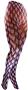 Nouvella Red Purple Lipstick Sublimated Tights