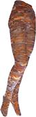Nouvella Womens Orange Tulaya Sublimated Tights