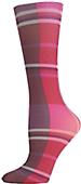 Nouvella Grey Rose Plaid Sublimated Trouser Socks