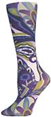 Nouvella Purple Paisley Sublimated Trouser Socks Nouvella Purple Paisley Sublimated Trouser Socks
