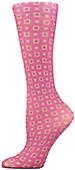 Nouvella Fuchsia Squares Sublimated Trouser Socks