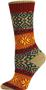 QT Feet Recycled Wonderland Fairisle Crew Socks