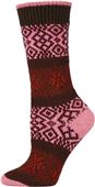 QT Feet Recycled Wonderland Fairisle Crew Socks