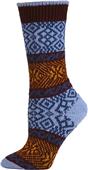 QT Feet Recycled Wonderland Fairisle Crew Socks