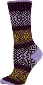 QT Feet Recycled Wonderland Fairisle Crew Socks
