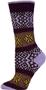 QT Feet Recycled Wonderland Fairisle Crew Socks