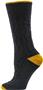 QT Feet Recycled 2 Toned Cable Crew Socks