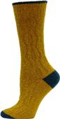 QT Feet Recycled 2 Toned Cable Crew Socks QT Feet Recycled 2 Toned Cable Crew Socks