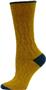 QT Feet Recycled 2 Toned Cable Crew Socks
