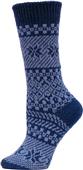QT Feet Recycled Juneau Fairisle Crew Socks QT Feet Recycled Juneau Fairisle Crew Socks
