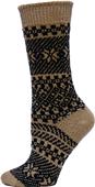 QT Feet Recycled Juneau Fairisle Crew Socks QT Feet Recycled Juneau Fairisle Crew Socks