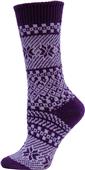 QT Feet Recycled Juneau Fairisle Crew Socks