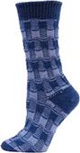 QT Feet Recycled Gingham Check Crew Socks QT Feet Recycled Gingham Check Crew Socks