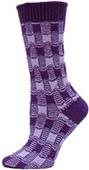 QT Feet Recycled Gingham Check Crew Socks QT Feet Recycled Gingham Check Crew Socks