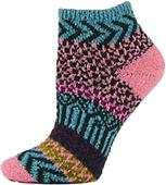 QT Feet Womens Recycled Sunrise Shortie Socks QT Feet Womens Recycled Sunrise Shortie Socks