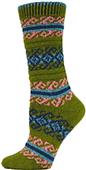 QT Feet Recycled Atlantis Fairisle Crew Socks