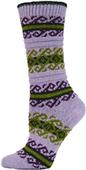 QT Feet Recycled Atlantis Fairisle Crew Socks