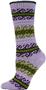 QT Feet Recycled Atlantis Fairisle Crew Socks