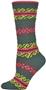 QT Feet Recycled Atlantis Fairisle Crew Socks