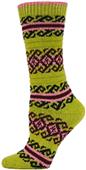 QT Feet Recycled Atlantis Fairisle Crew Socks