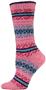 QT Feet Recycled Atlantis Fairisle Crew Socks