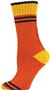 QT Feet Womens Recycled Sporty Stripe Crew Socks
