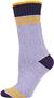 QT Feet Womens Recycled Sporty Stripe Crew Socks