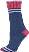 QT Feet Womens Recycled Sporty Stripe Crew Socks QT Feet Womens Recycled Sporty Stripe Crew Socks